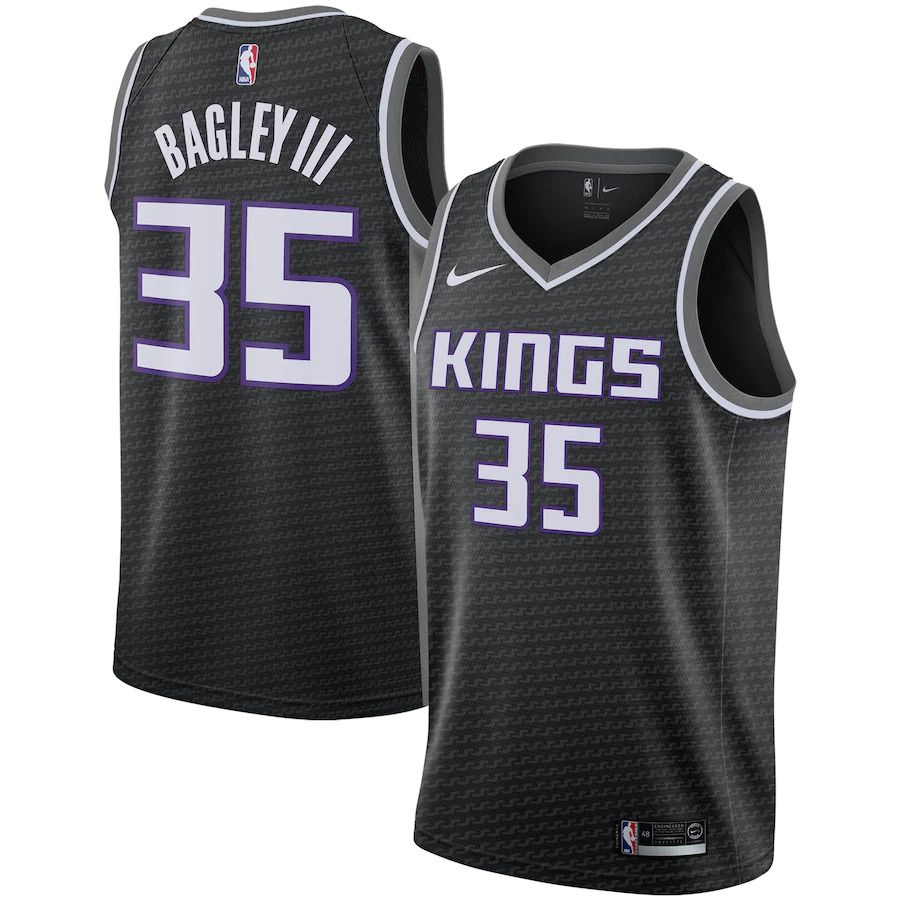 Men Sacramento Kings #35 Marvin Bagley III Nike Black Swingman NBA Jersey